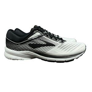 Brooks Launch 5 White Black Running Shoes Men's Size 13 D